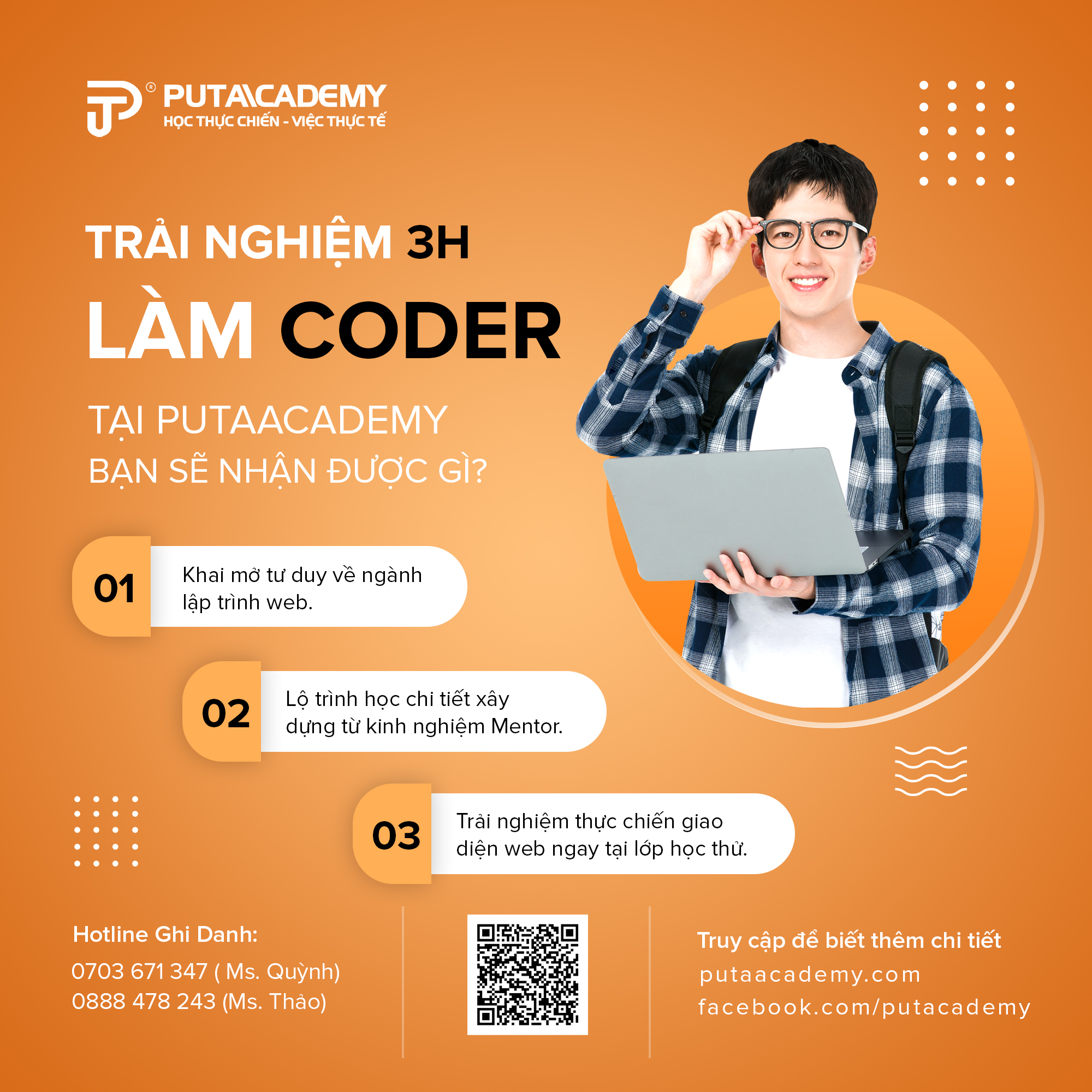 Đăng ký học thử lập trình web tại PutaAcademy.com Nha Trang